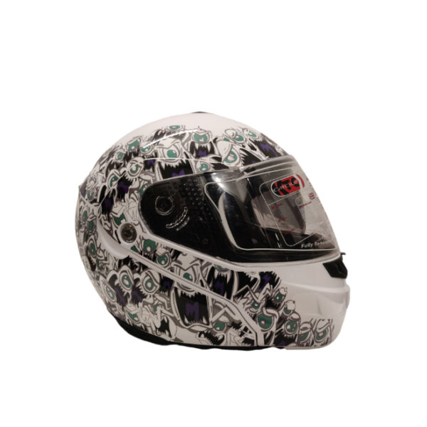 KTC FU308 Gloss White Helmet