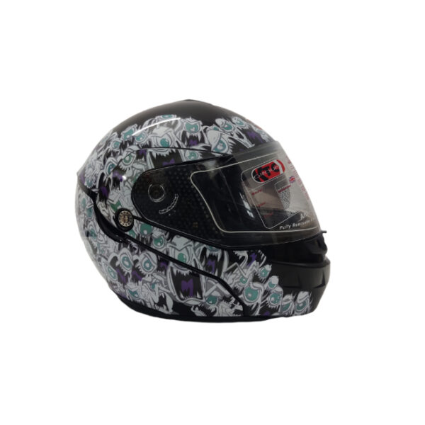 KTC FU308 Gloss Black Helmet