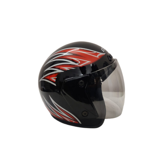 MRC 618 Fire Black Red Helmet
