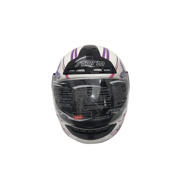 RVC FF603 Pearl White E. Girl Helmet - Image 2