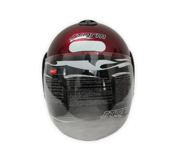 RVC OF617 Glossy Blood Red Helmet - Image 2