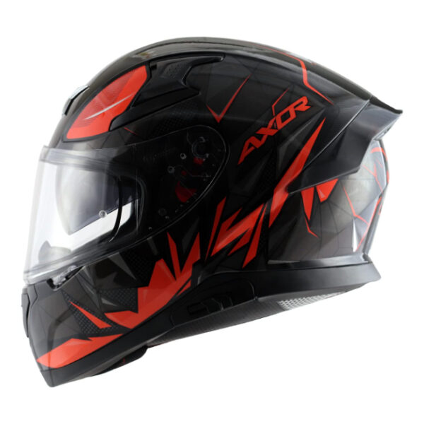 Axor Apex Hunter Black Red Helmet