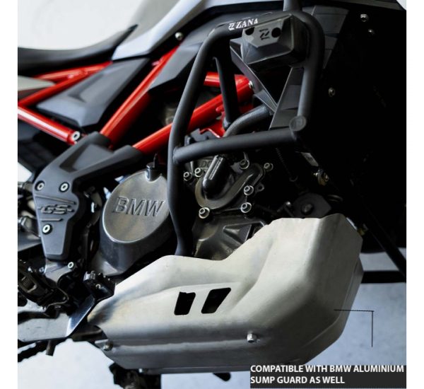 Zana BMW G310 GS - Lower Engine Guard With Puck Black (ZI-8158) - Image 2