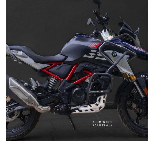 Zana BMW G310 GS - Lower Engine Guard With Puck Black (ZI-8158) - Image 4