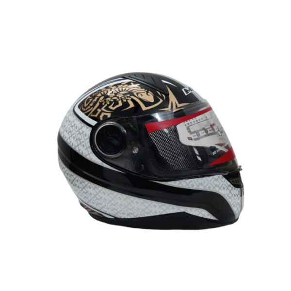 MRC FF319 Gloss White Black Golden Scorpion Helmet