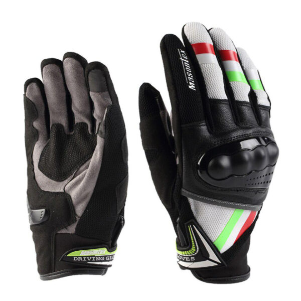 Masontex Full Gloves- White/ Green