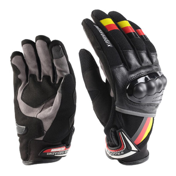 Masontex Full Gloves- Black/ Yellow