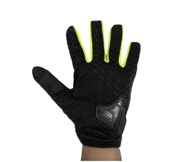 Motor Sport Full Gloves- Fluo. Green - Image 2