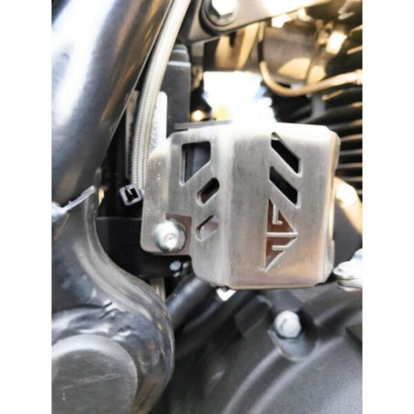 Motocare Rear Disc Oil Container Cover for Himalayan (Silver)