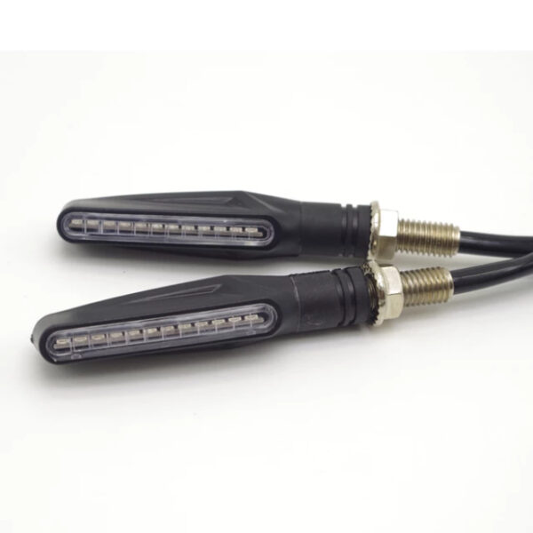 LED Indicator Pencil Type for Universal Motorcycle (Set of 2)- Yellow
