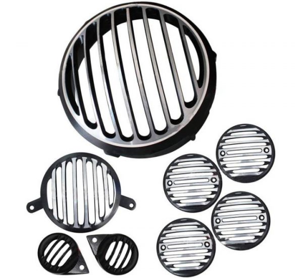 Classic Diamond Headlight Grill (Set of 8)