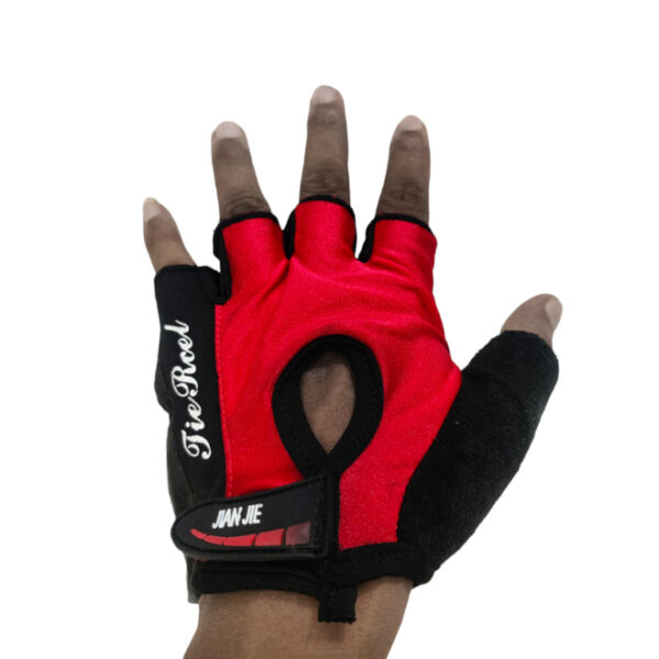 TieRcel Cycling Sports Half Gloves- Red