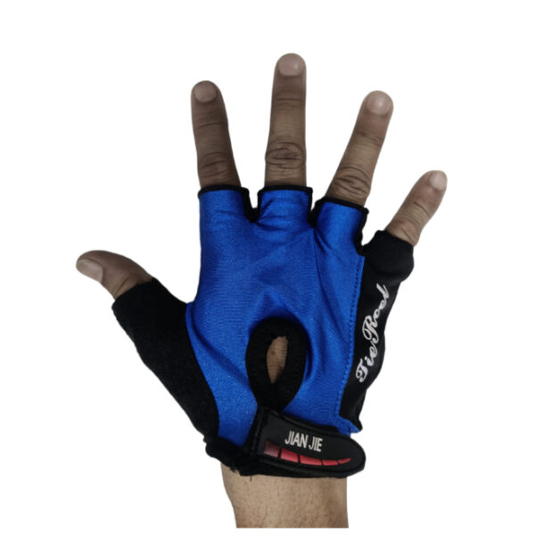 TieRcel Cycling Sports Half Gloves- Blue