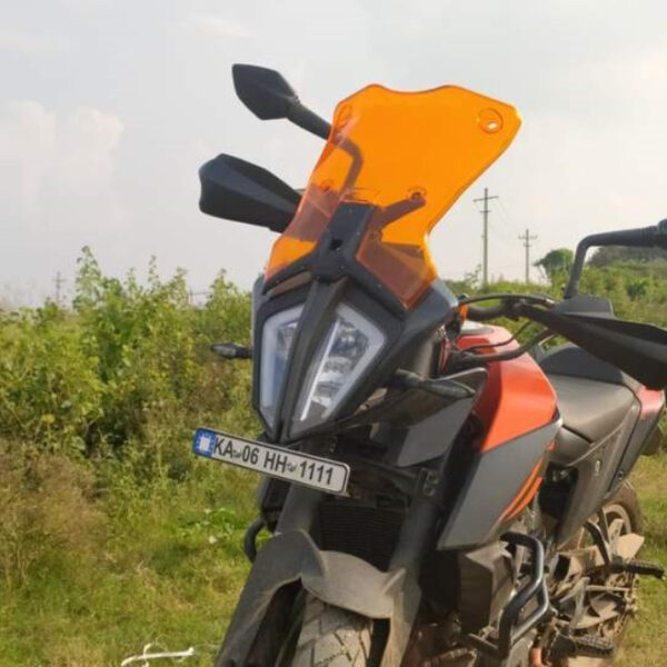 Carbon Racing Touring Windshield Full Set KTM 390 Adv- Orange