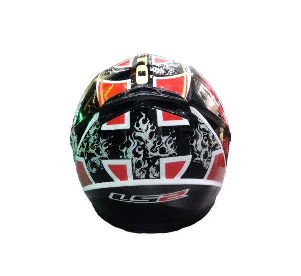 LS2 FF358 Banditos Gloss Black Red Helmet - Image 3