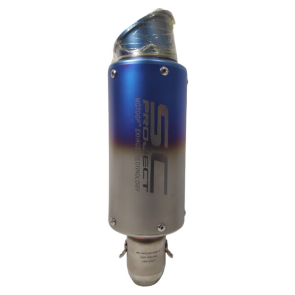 Exhaust Conical Tip SC Project Type Brush Steel/ Blue