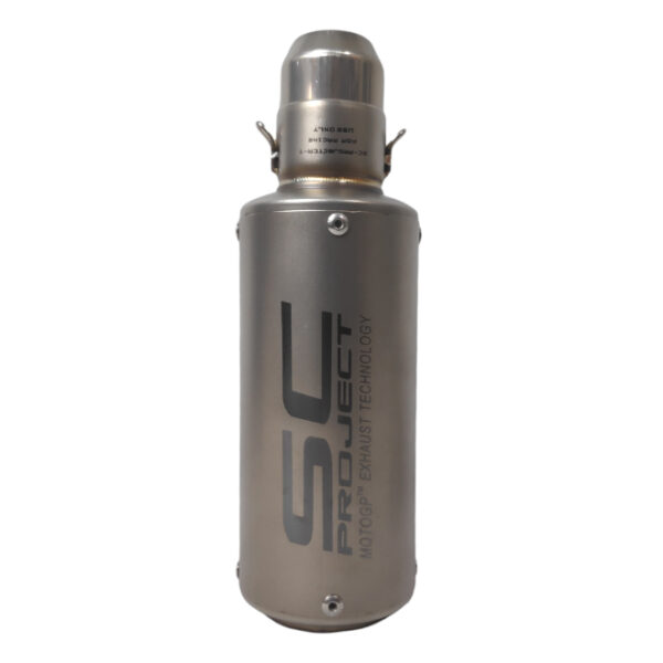 Exhaust Round Tip with DB Killer SC Project Type Brush Steel