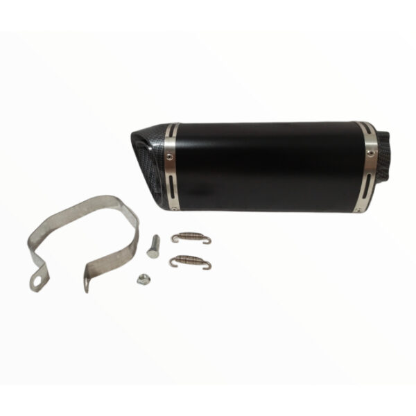 Exhaust Premium Triangular Carbon Tip with DB Killer Matt Black