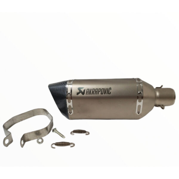 Exhaust Triangular Carbon Tip Round Funnel with DB Killer Brush Steel