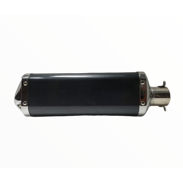 Exhaust Hexagon Shape Chrome & Black Finish