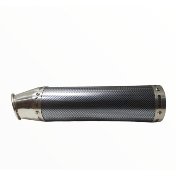 Exhaust Round with DB Killer Carbon Chrome