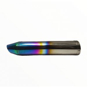 Exhaust Shark Half Silver Half Rainbow