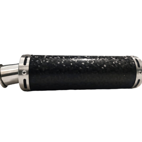 Exhaust Round Abstract Black Gloss
