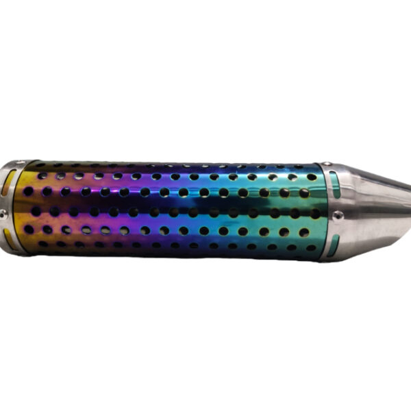 Exhaust Round Perforated Shark Type Rainbow