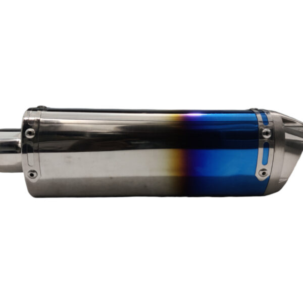 Exhaust Shark Mini with DB Killer Chrome/ Blue