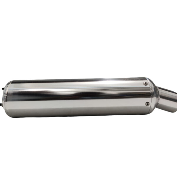 Exhaust Round Full Chrome