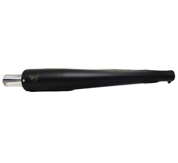 Exhaust Wild Bore Classic Matt Black/ Chrome