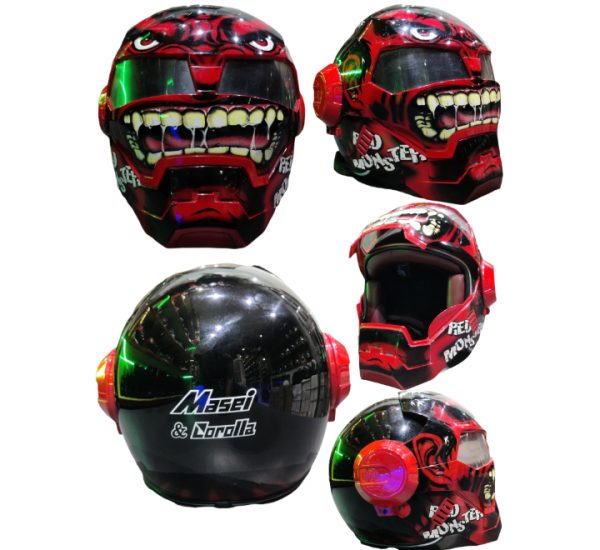 Masei Iron Man Red Helmet - Image 4