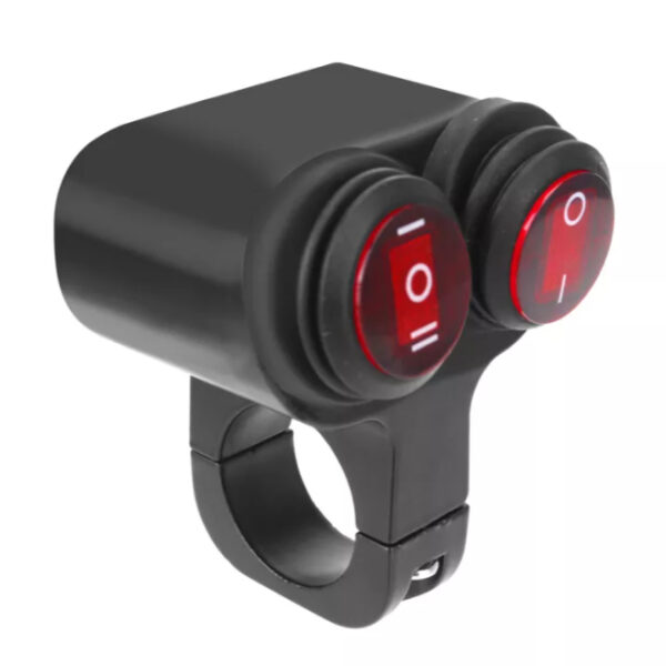 Dual Switch 3 way Handle Mount