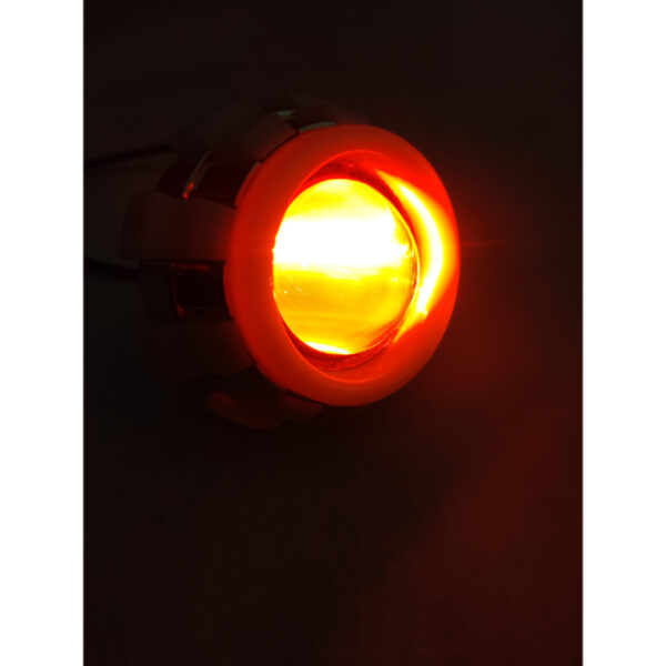 HJG LED Headlight Projector Lens- Red/Red/Red/Red