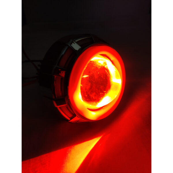 LED Headlight Projector Lens HD-08- Red/Blue/Red