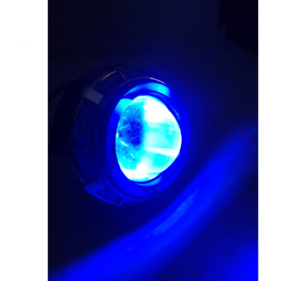 LED Headlight Projector Lens HD-08- Blue/Blue - Image 2