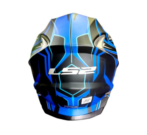 LS2 FF302 Space Matt Black Blue Helmet - Image 2