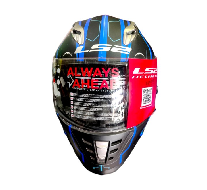 LS2 FF302 Space Matt Black Blue Helmet | The Rider Hub