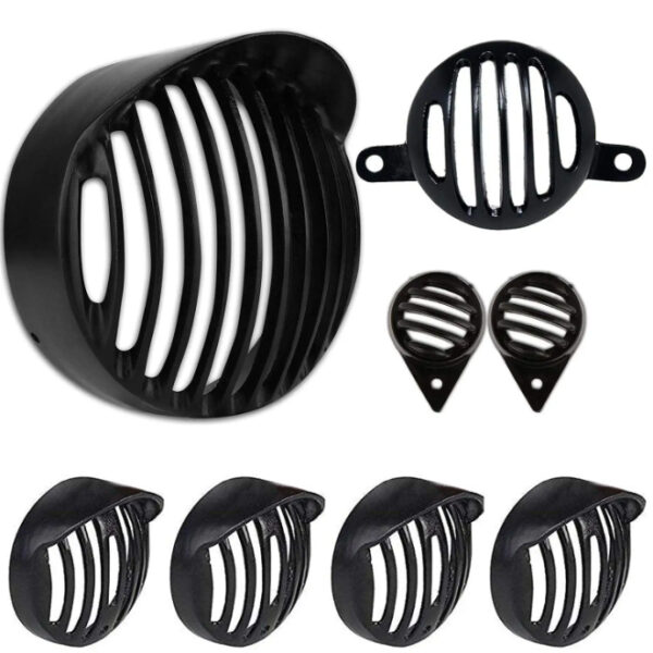 Classic Headlight Grill Cap Type (Set of 8)