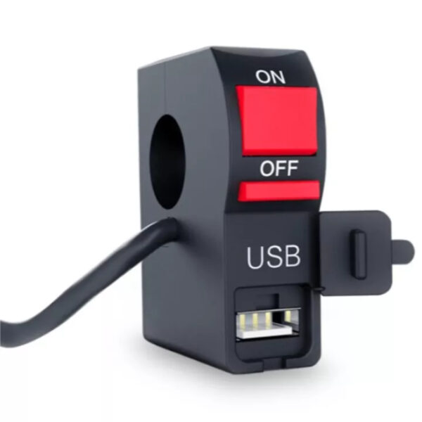 Single Switch with Power USB for Handle Mount