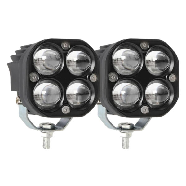 HJG 4 LED Fog Light with Projector Lens (Dual Color)