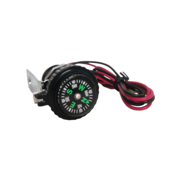 Compass with USB Charger- Black
