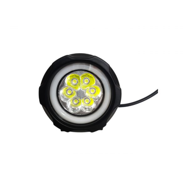 HJG Fog Light 6 LED with Red DRL Round