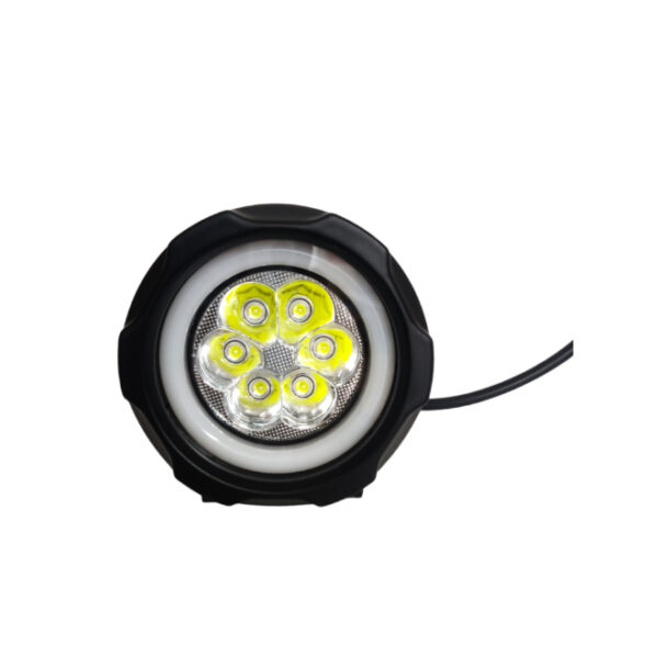 HJG Fog Light 6 LED with Red DRL Round