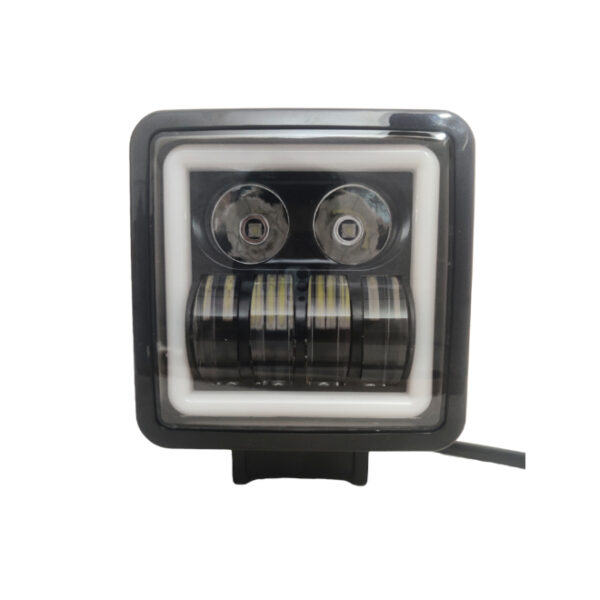 HJG Fog Light 6 LED with Red DRL Square