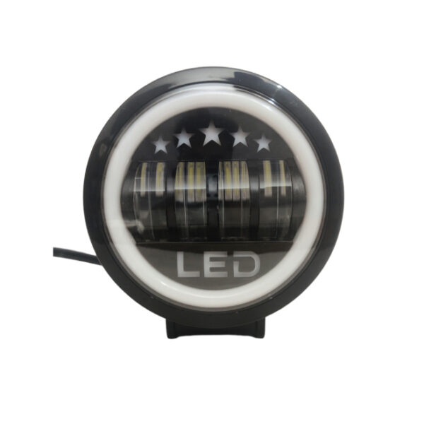 HJG Fog Light 4 LED with Red DRL Round