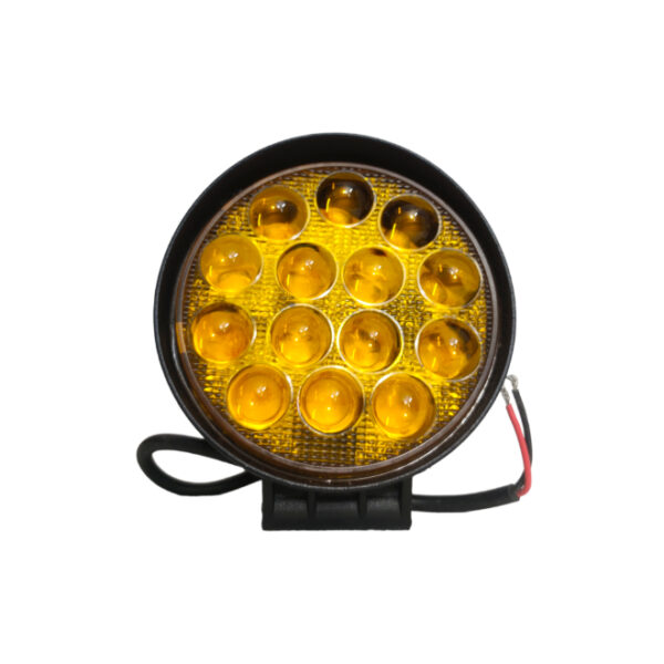 Fog Light 14 LED Yellow Round