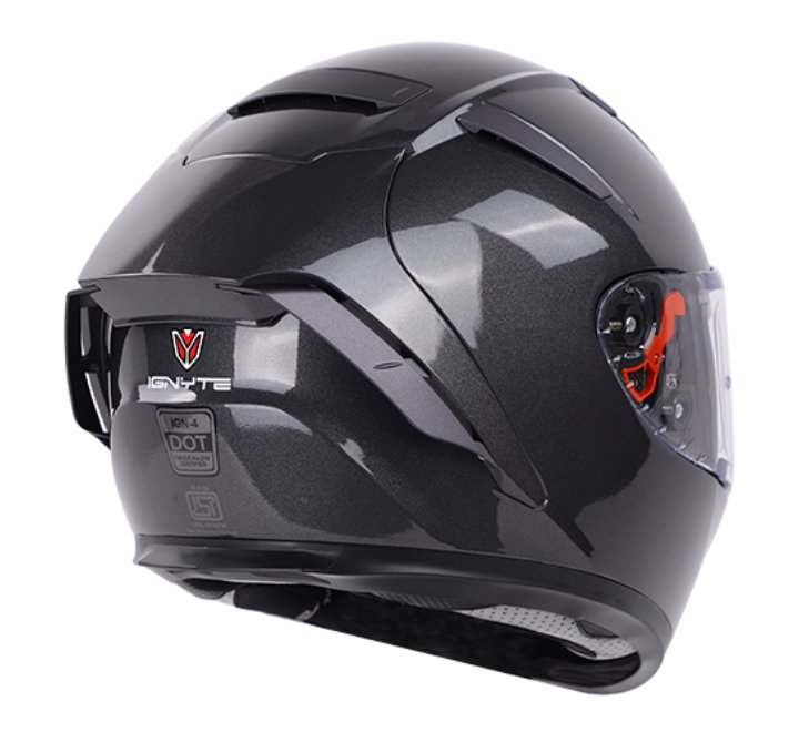 Ignyte IGN4 Gloss Axis Grey Helmet | The Rider Hub
