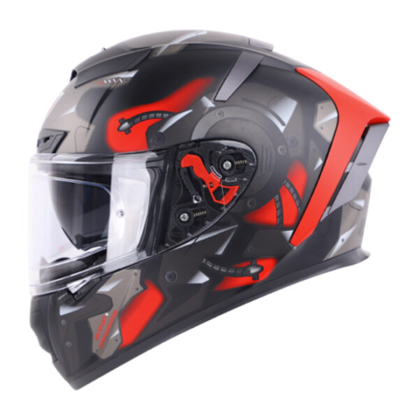 Ignyte IGN4 Goos Matt Black- Red Helmet