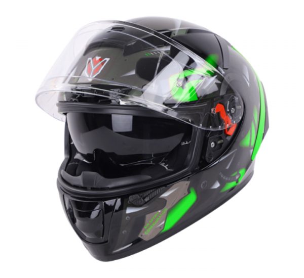 Ignyte IGN4 Goos Gloss Black- Green Helmet - Image 2